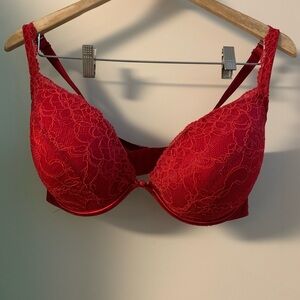 Cacique Intimates Red Lace Bra